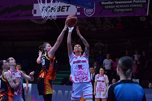 UMMC-Junior celebrate a confident win against Peresvet-UFU in an away game 